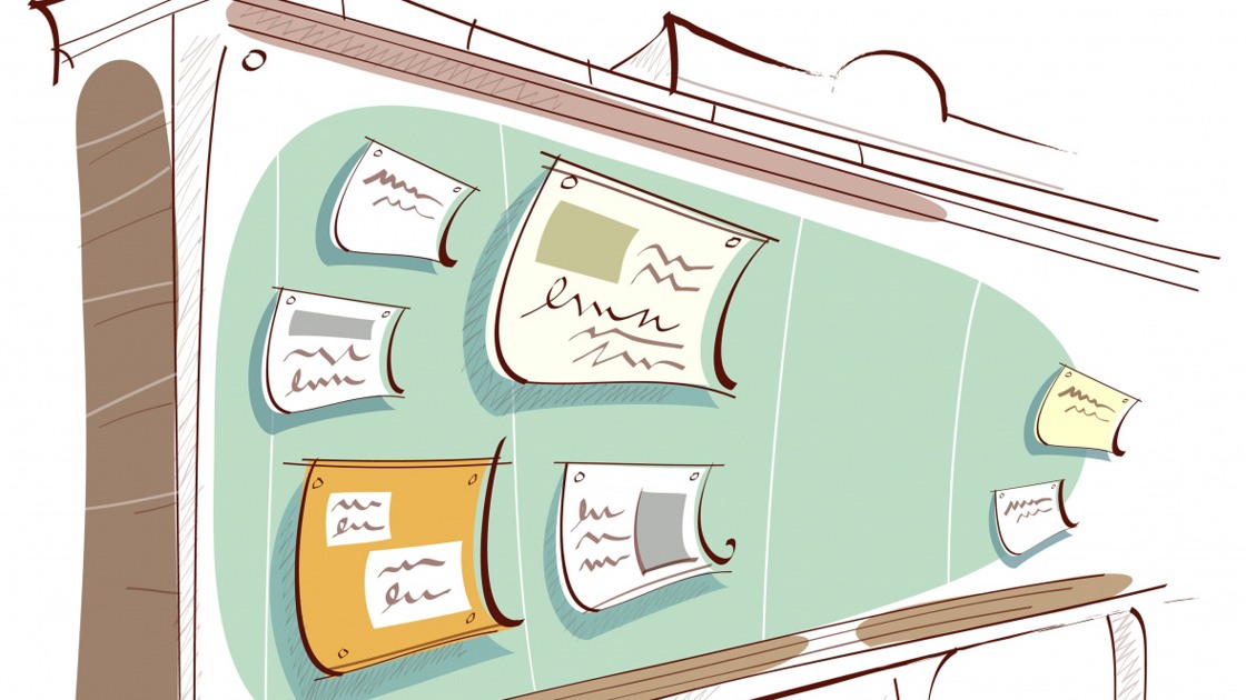 Bild på anslagstavla