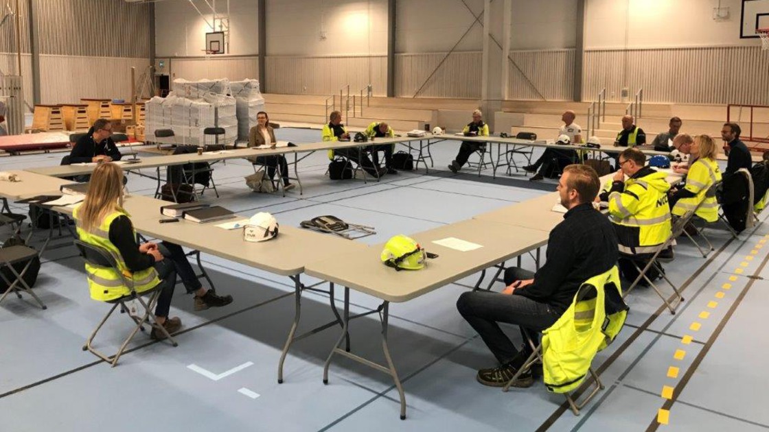 Slutbesiktning av Baggeboskolan.