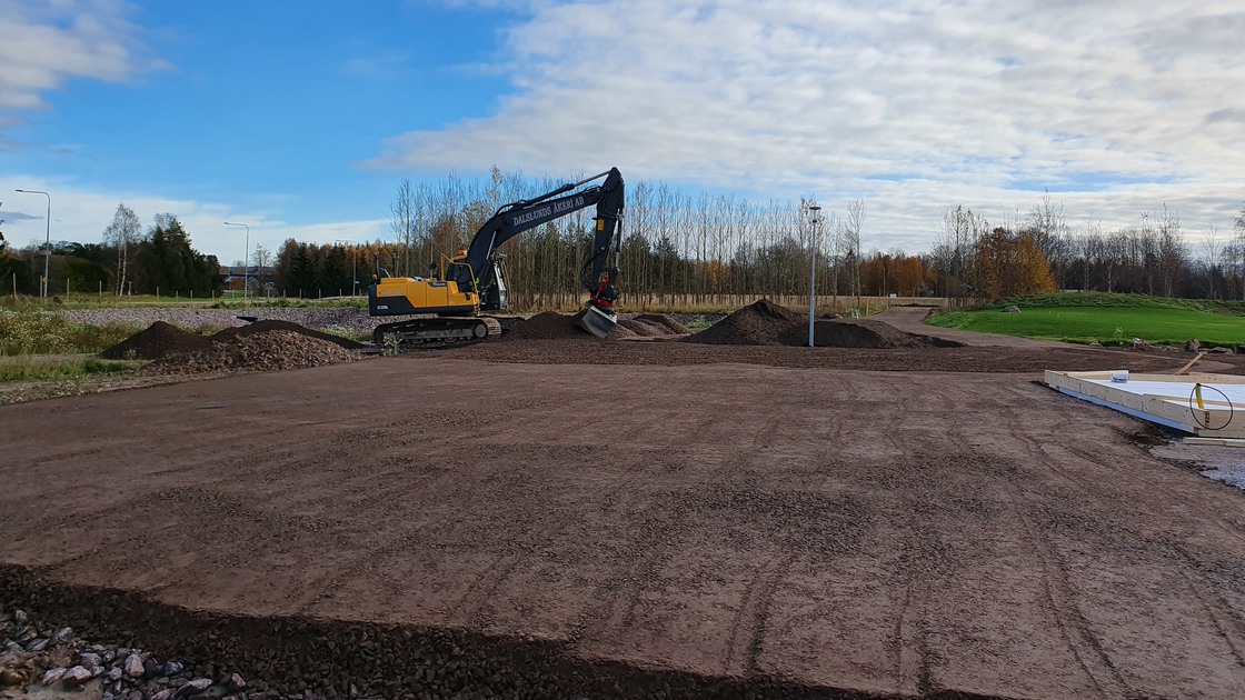 Markarbete vid Baggeboskolan.