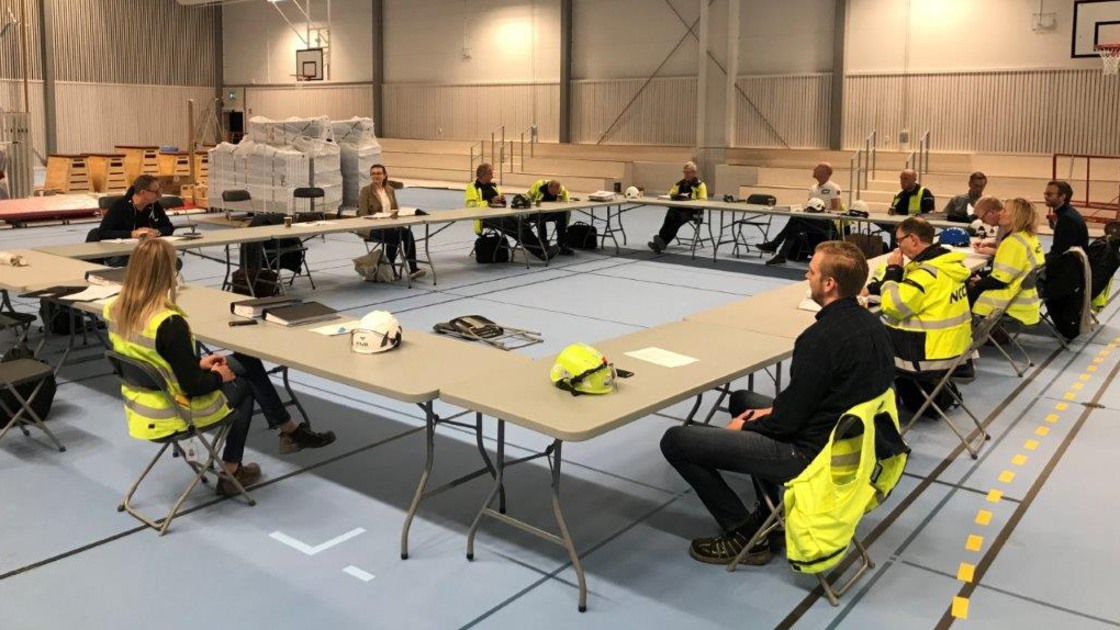 Slutbesiktning av Baggeboskolan.