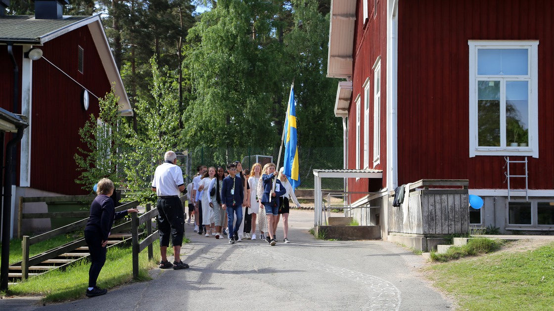 Sista skolavslutningen på Ransbergs skola 10 juni 2021.
