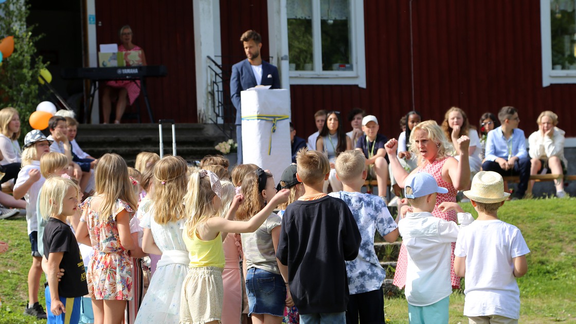Sista skolavslutningen på Ransbergs skola 10 juni 2021.