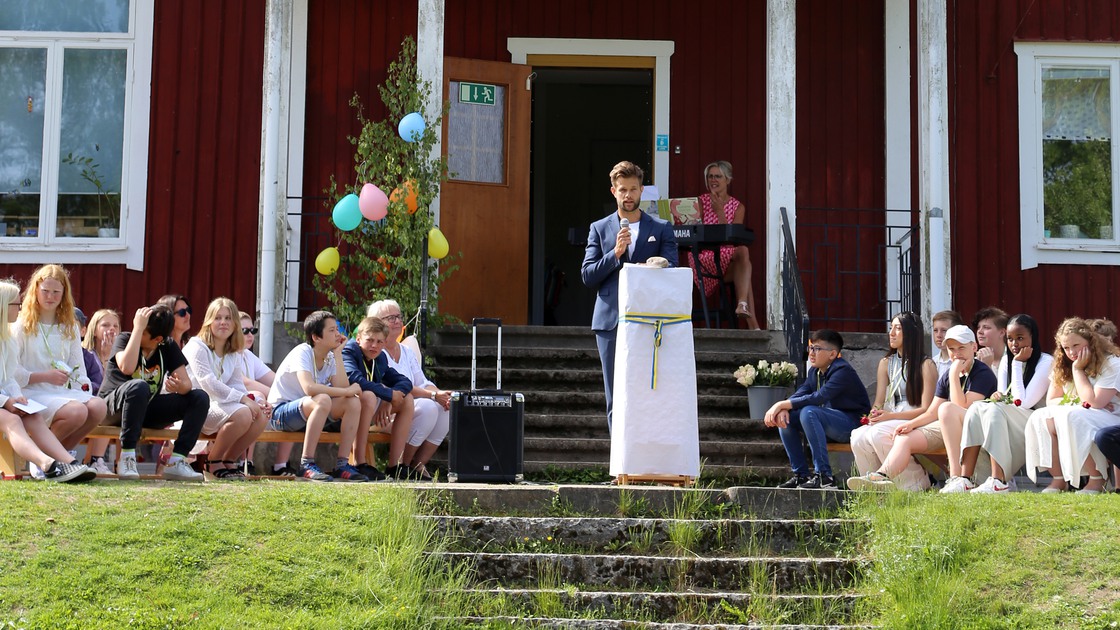 Sista skolavslutningen på Ransbergs skola 10 juni 2021.