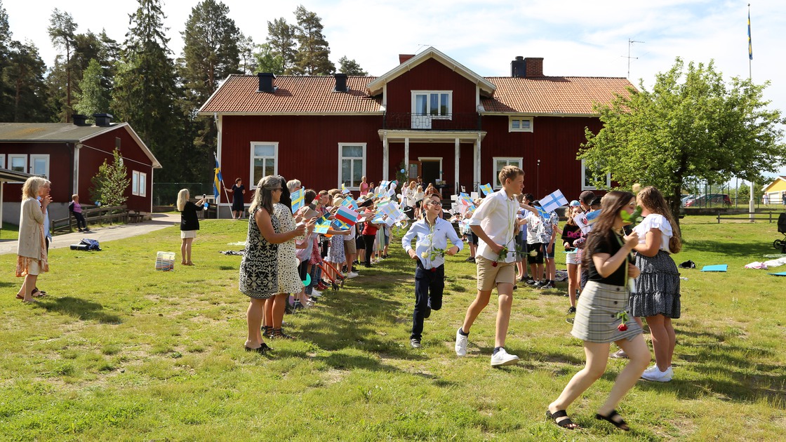 Sista skolavslutningen på Ransbergs skola 10 juni 2021.