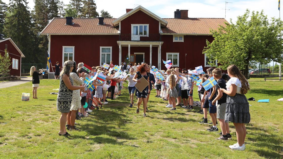 Sista skolavslutningen på Ransbergs skola 10 juni 2021.