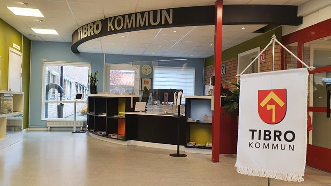 Tibro kommuns reception.