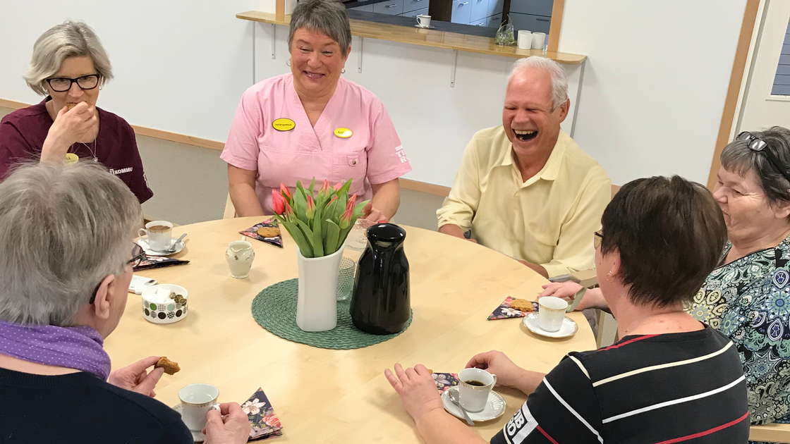 Fika på Träffpunkt Solsidan