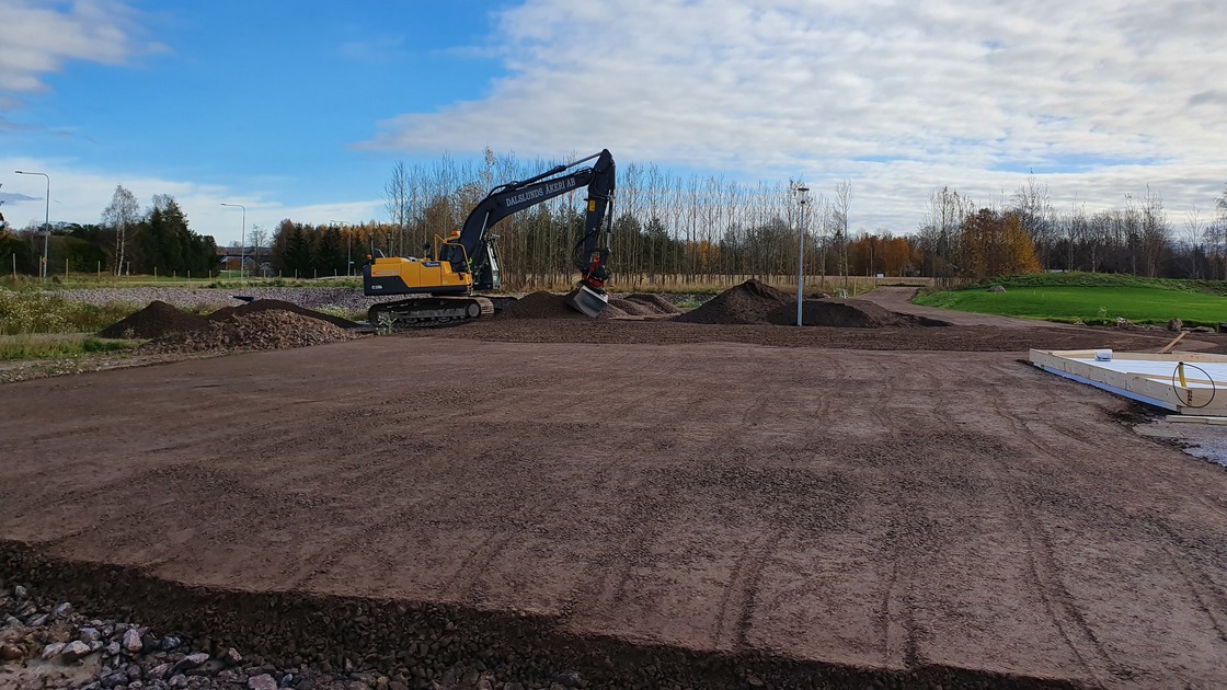 Markarbete vid Baggeboskolan.