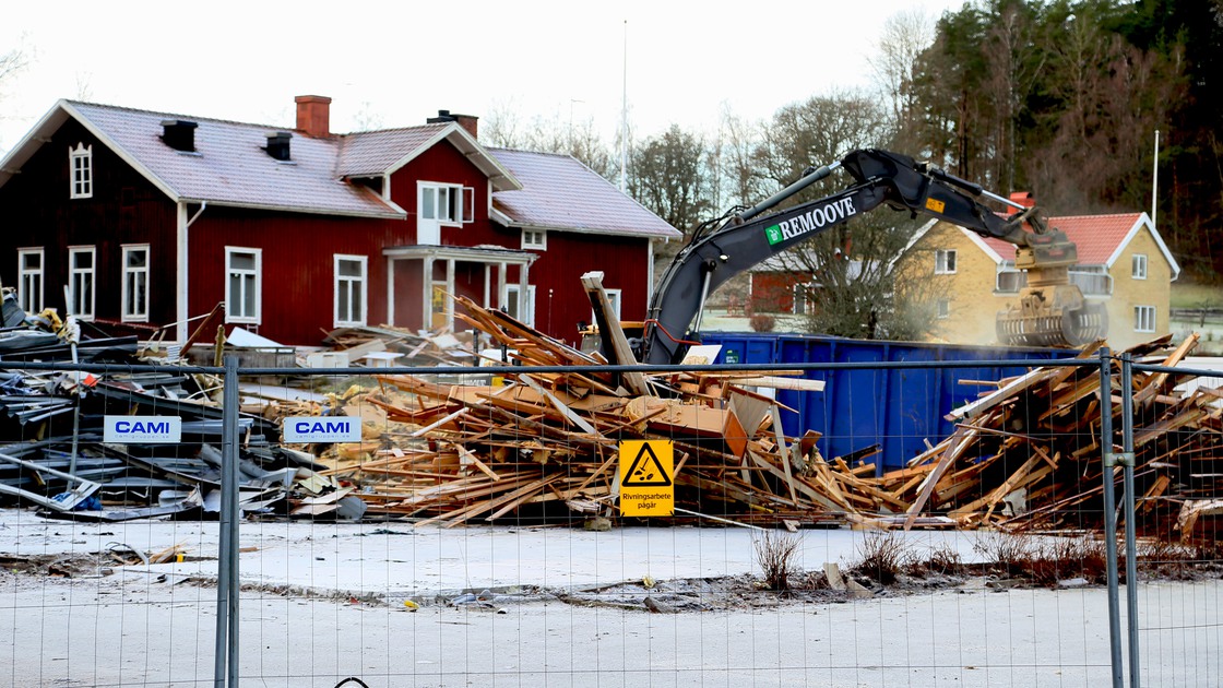 Rivning av Ransbergs skola 2021-22