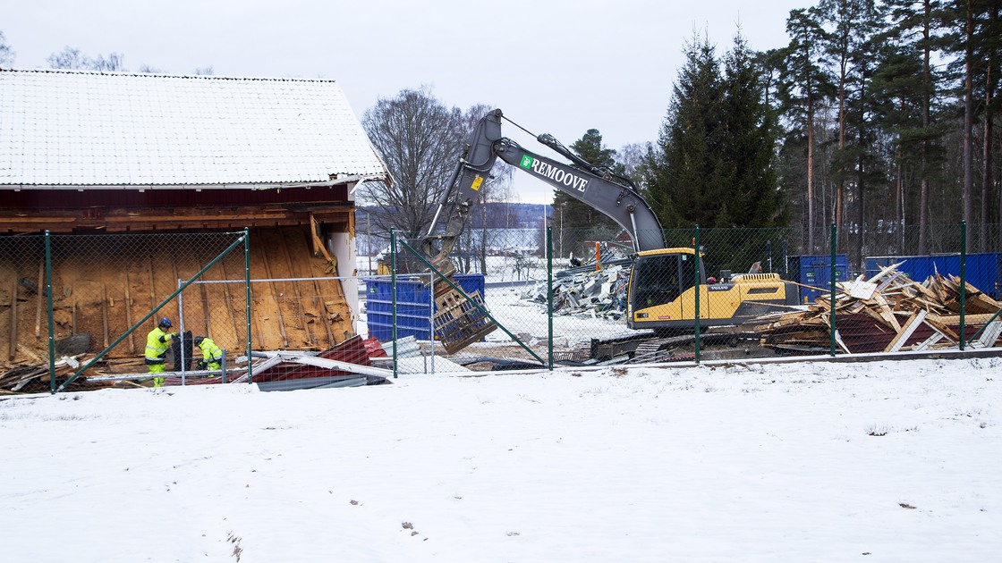 Rivning av Ransbergs skola 2021-22