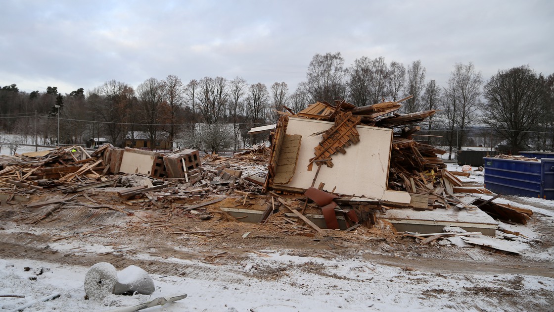 Rivning av ransbergs skola 2021-22