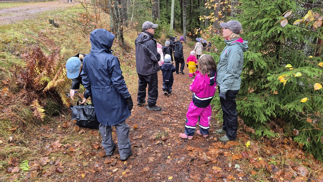Invigning av Jättens stig på Rankås friluftsområde den 30 oktober 2025.