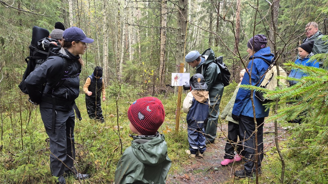Invigning av Jättens stig på Rankås friluftsområde den 30 oktober 2025.