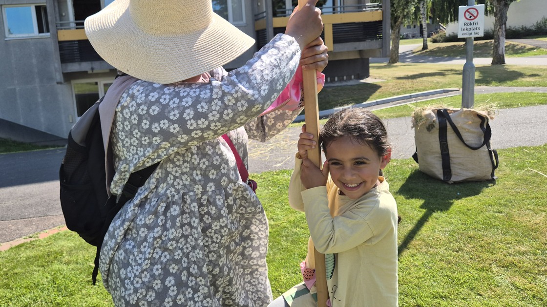 Sommarhäng i Brittgården.