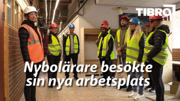 Omslag till film om Fågelviksbygget och Nybolärarnas studiebesök på byggplatsen.
