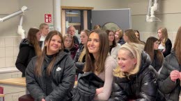 Nyboelever i de nya NO-lokalerna på Fågelvikskolan