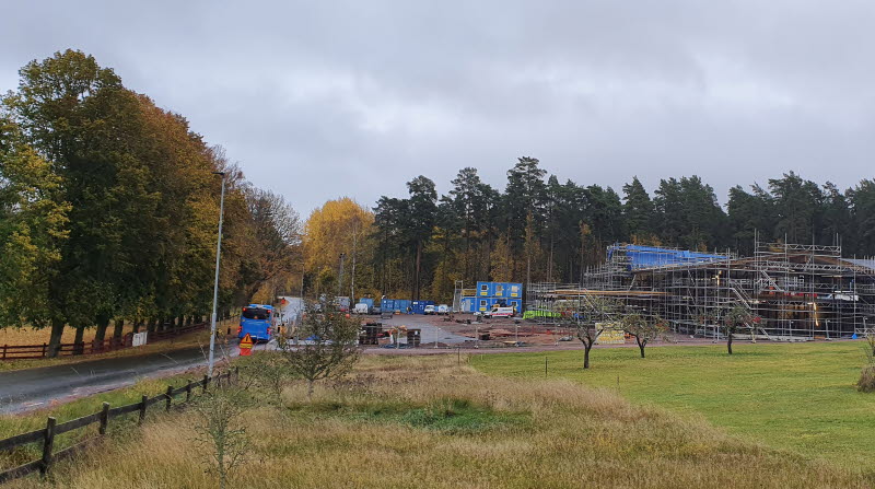 Vägavstängning vid Ransbergs skola november 2022