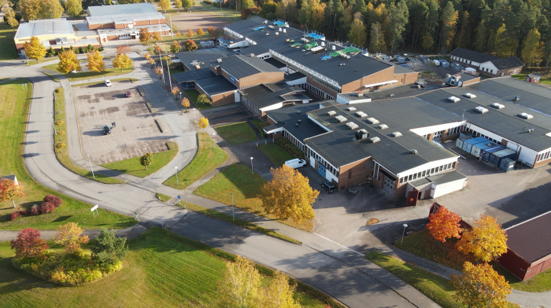 Översiktsbild över Fågelvikskolan i oktober 2022